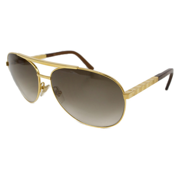 Louis Vuitton Attitude Pilot Sunglasses Gold - Picture 1 of 12
